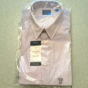 Brand New Arrow Regular Fit Wrinkle-Free Dress Shirt 16-16.5 Neck, 32-33 Sleeve